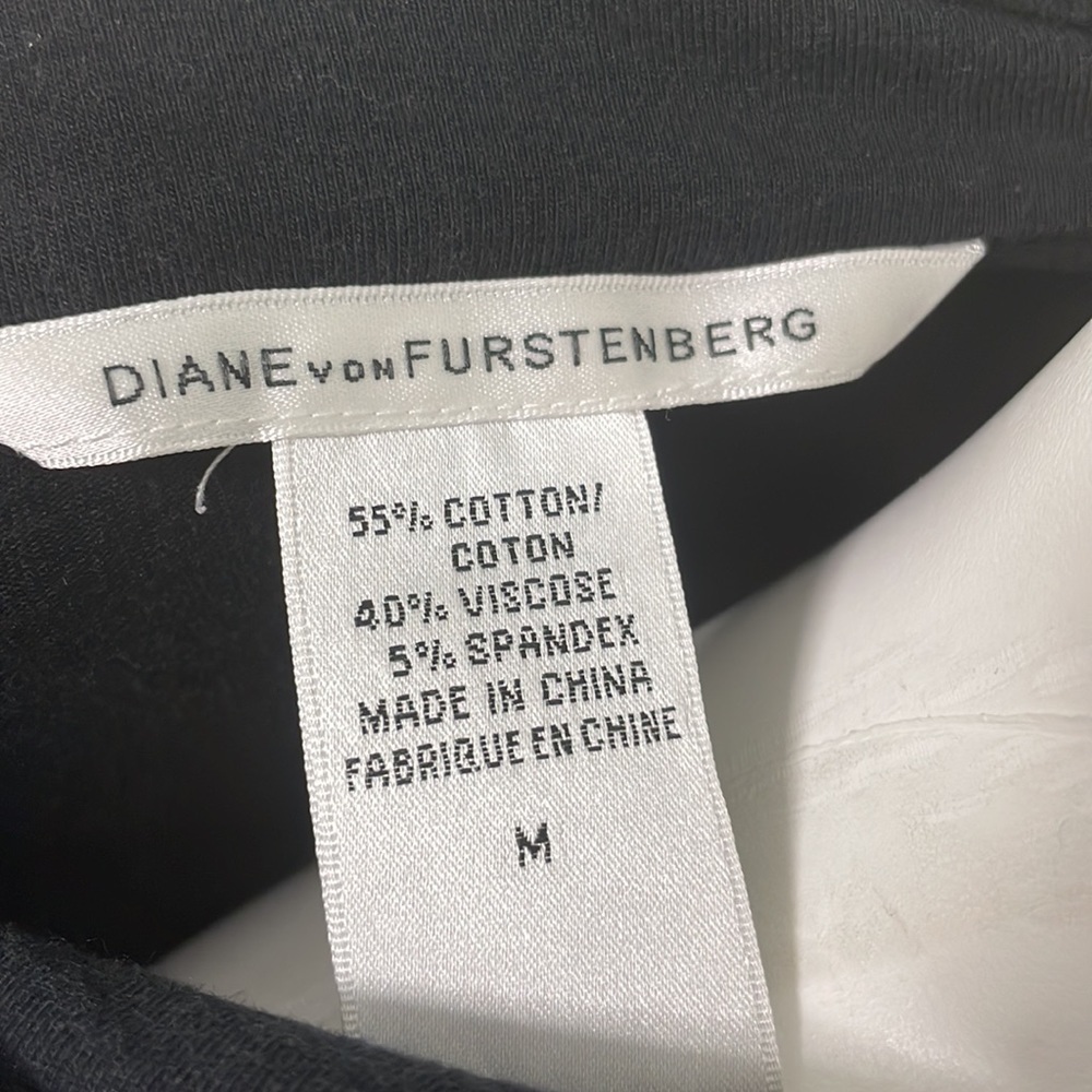 Diane von Furstenberg long sleeve black turtle dress - Picture 7 of 9